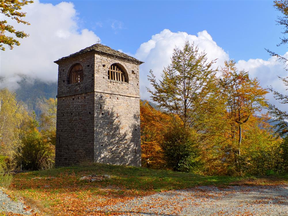Campiglia Cervo (Biella, Italy) - The bell tower of the Sanctuary of San Giovanni of Andorno